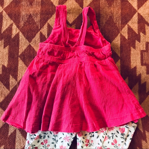 (2) Calvin Klein Set Pink Tank Top Floral Leggings - Picture 2 of 4